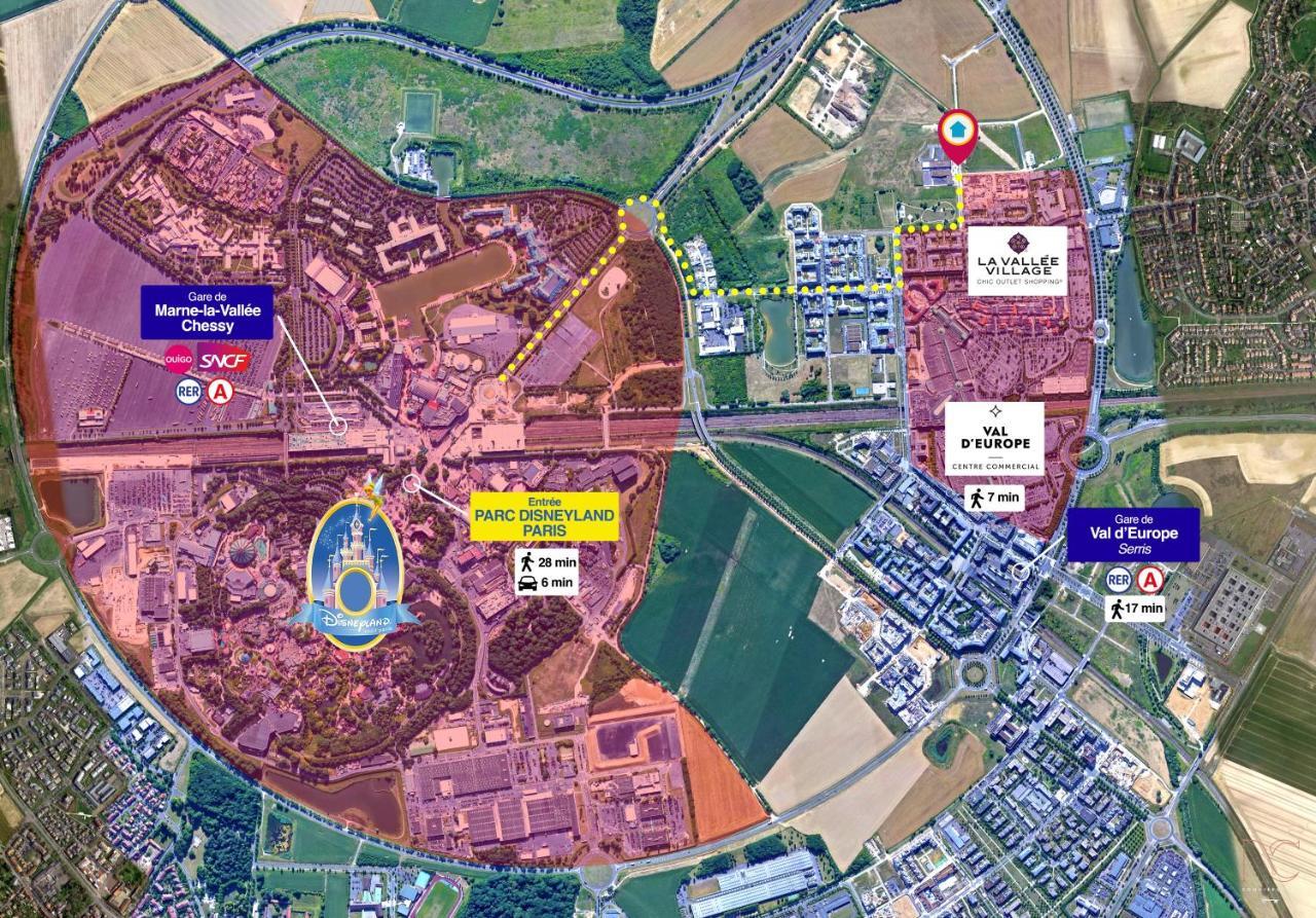 *Disneyland/Serris* Appartement Idealement Situe Dış mekan fotoğraf